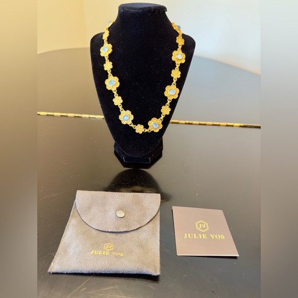 NWT Authentic Rare Luxury Julie Vos Flower Stations Statement Necklace - Picture 6 of 17